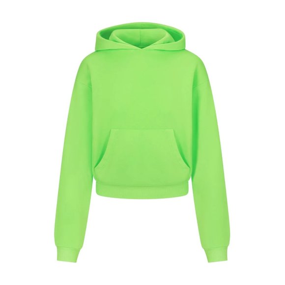Skims Light French Terry Pullover Hoodie - Neon Green - Picture 1 of 4